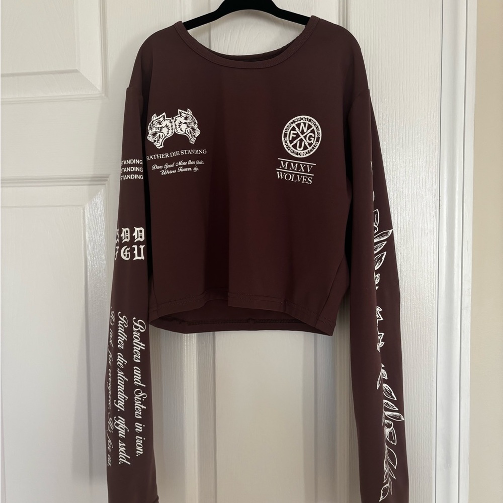 Darc Sport Muave Graphic Crop Top